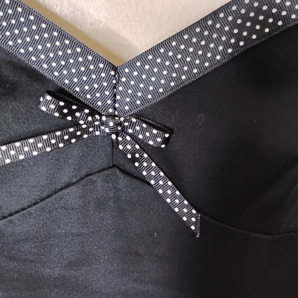 Jodi Kristopher Fit & Flare Babydoll Dress Size 8 Sweetheart Polka Dot Bow - Picture 5 of 9